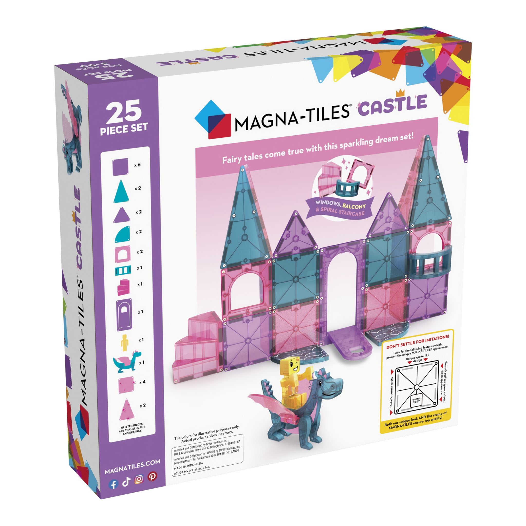 MAGNA-TILES Castle 25-Piece  Set