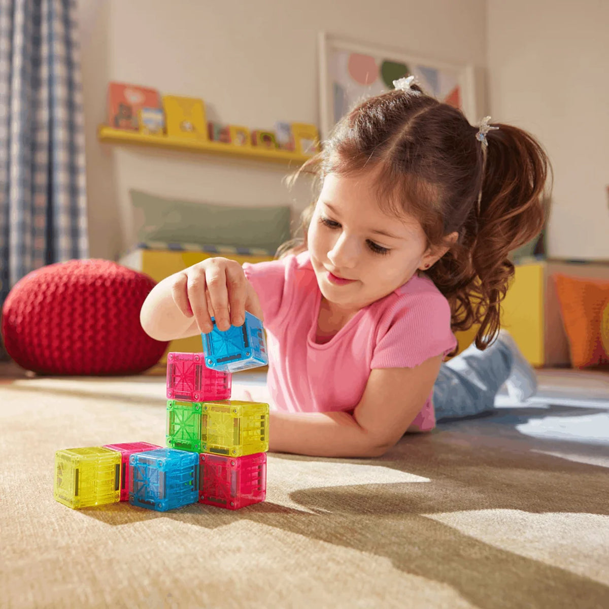 MAGNA-TILES MicroMAGS Cubes 9-Piece Travel Set