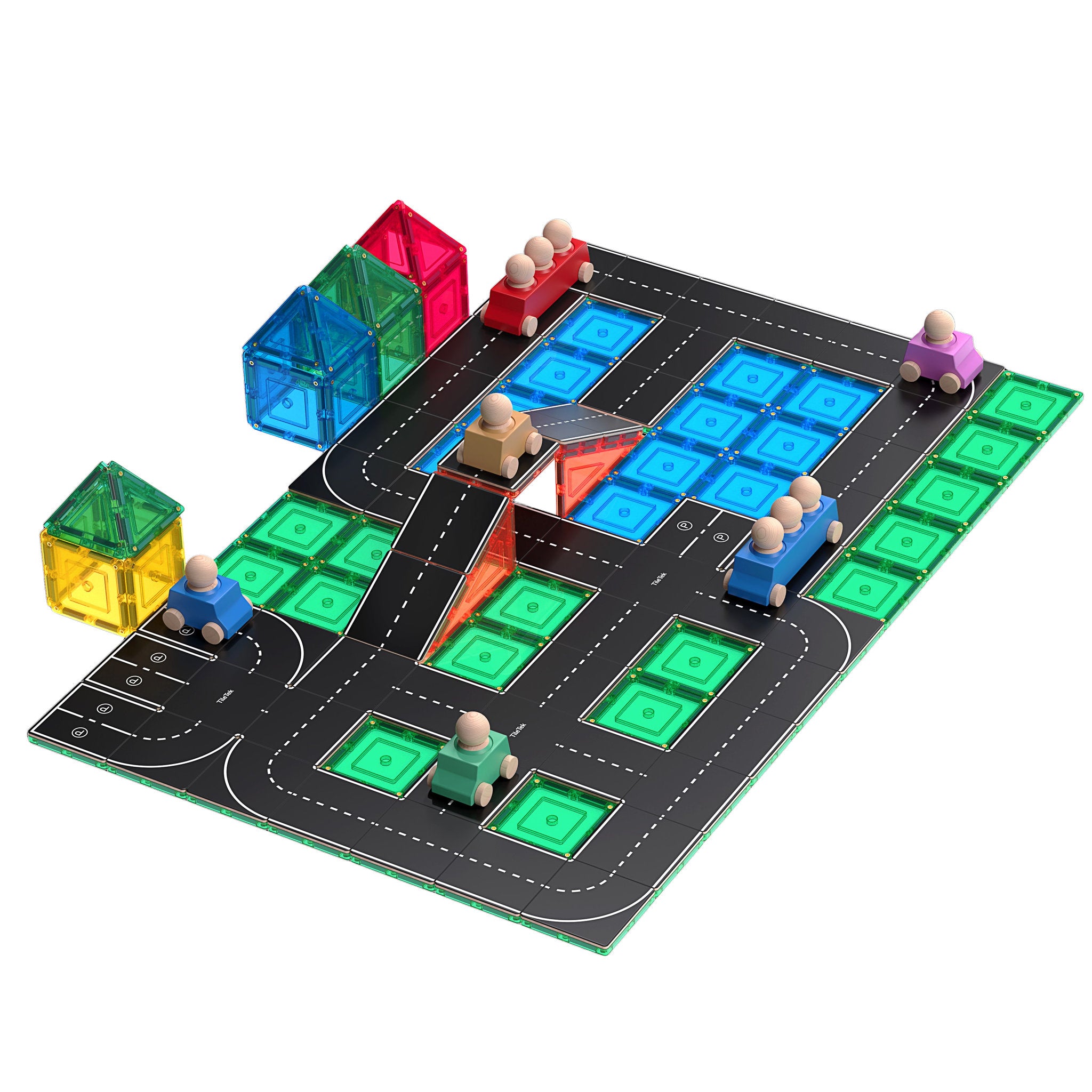 TileTek 40 Piece Tile Topper - Road Pack