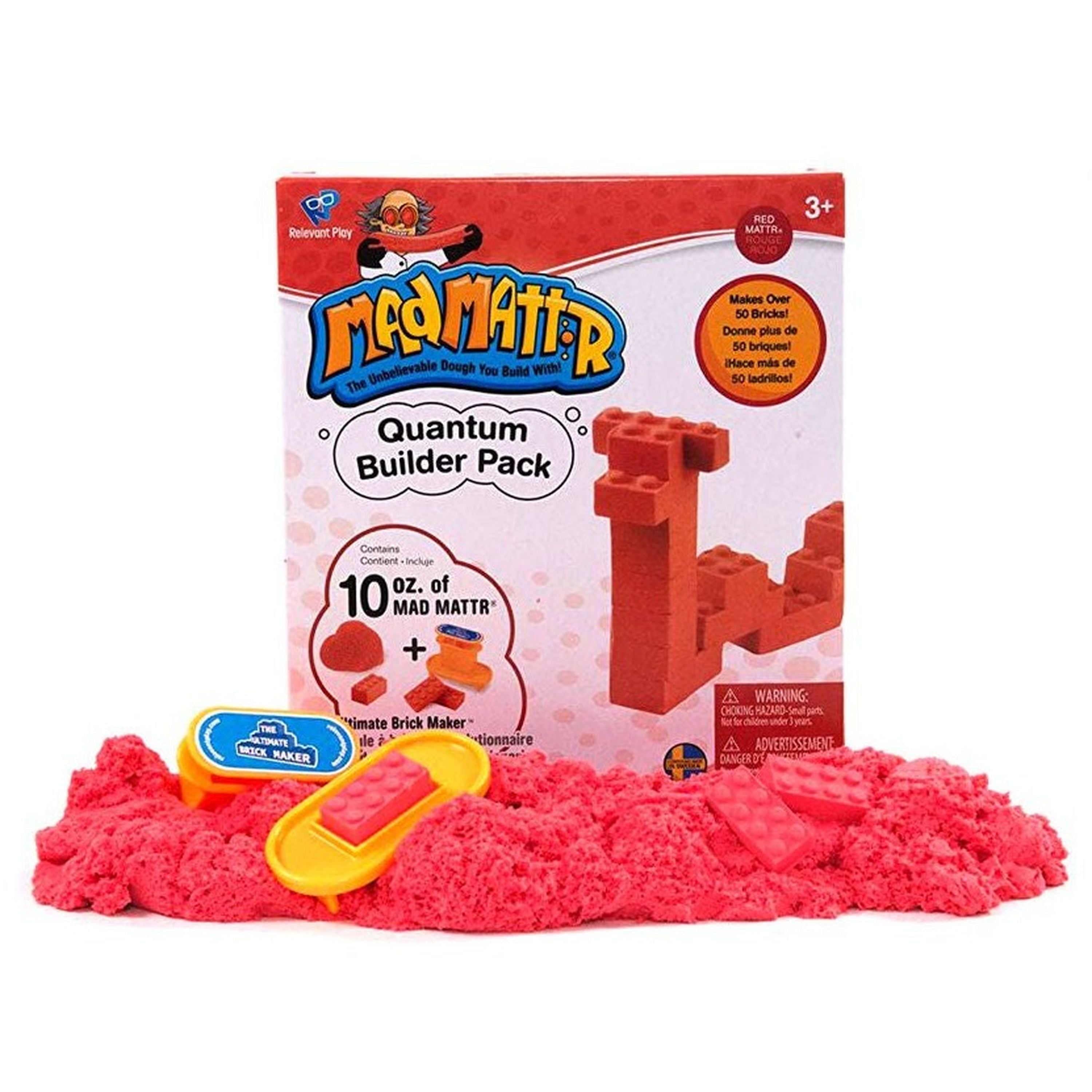 Mad Mattr Dough Quantum Builder Pack Brickmaker Red