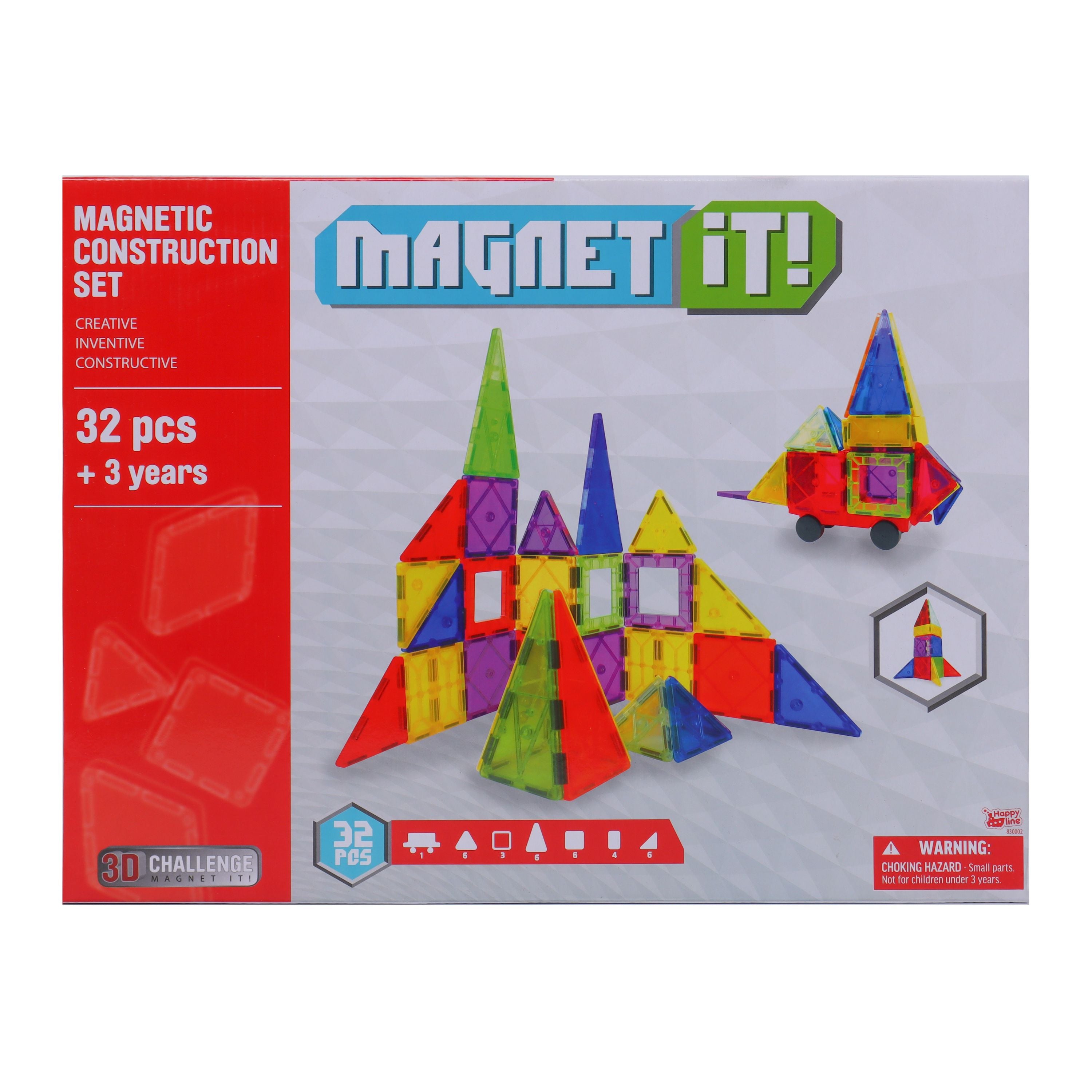 Magnet It! 32 Piece Magnetic Construction Set