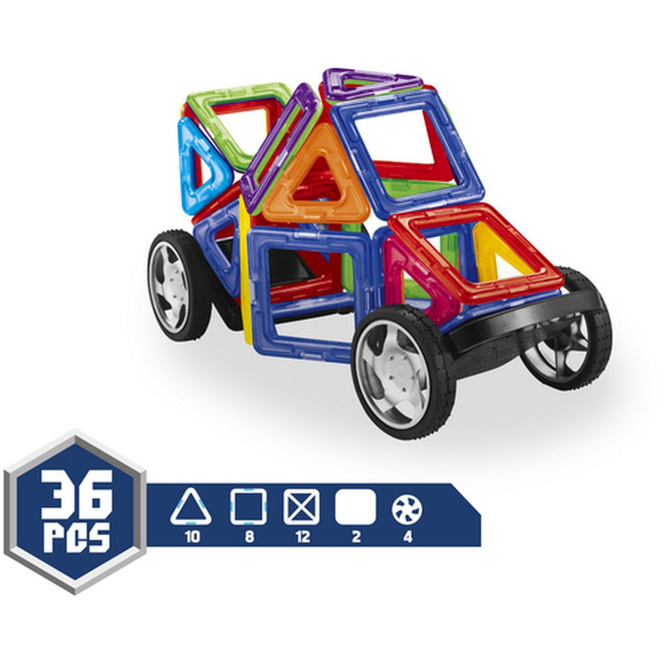 Magnet It! 36 Piece Magnetic Vehicle Set