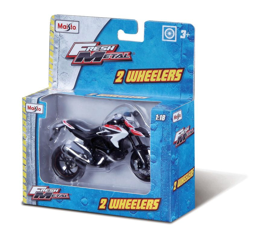 Maisto Fresh Metal 1:18 Two Wheeler Motorbikes Assorted Styles