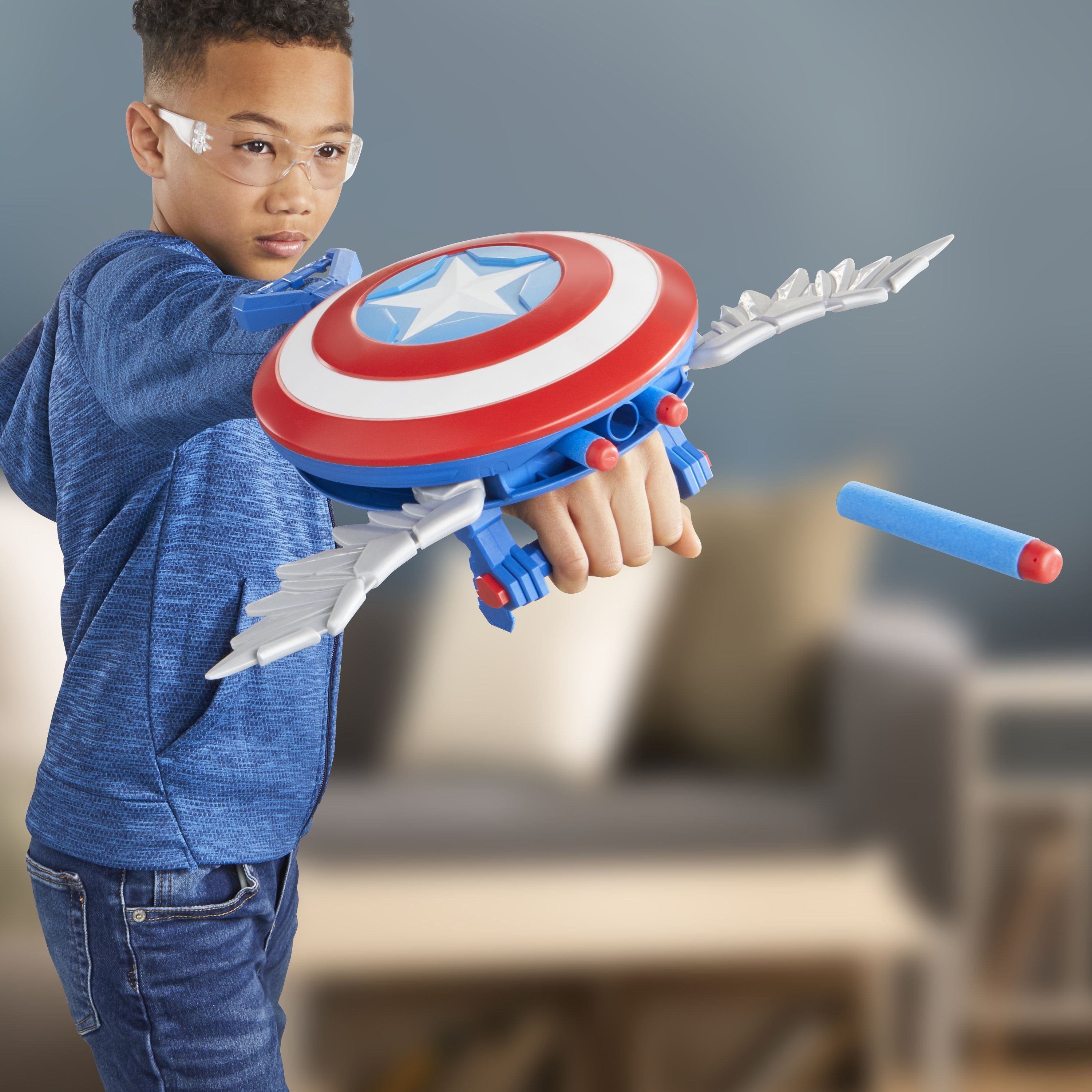 Marvel Studios Captain America Brave New World NERF Skyshot Blaster - Toyworld Australia