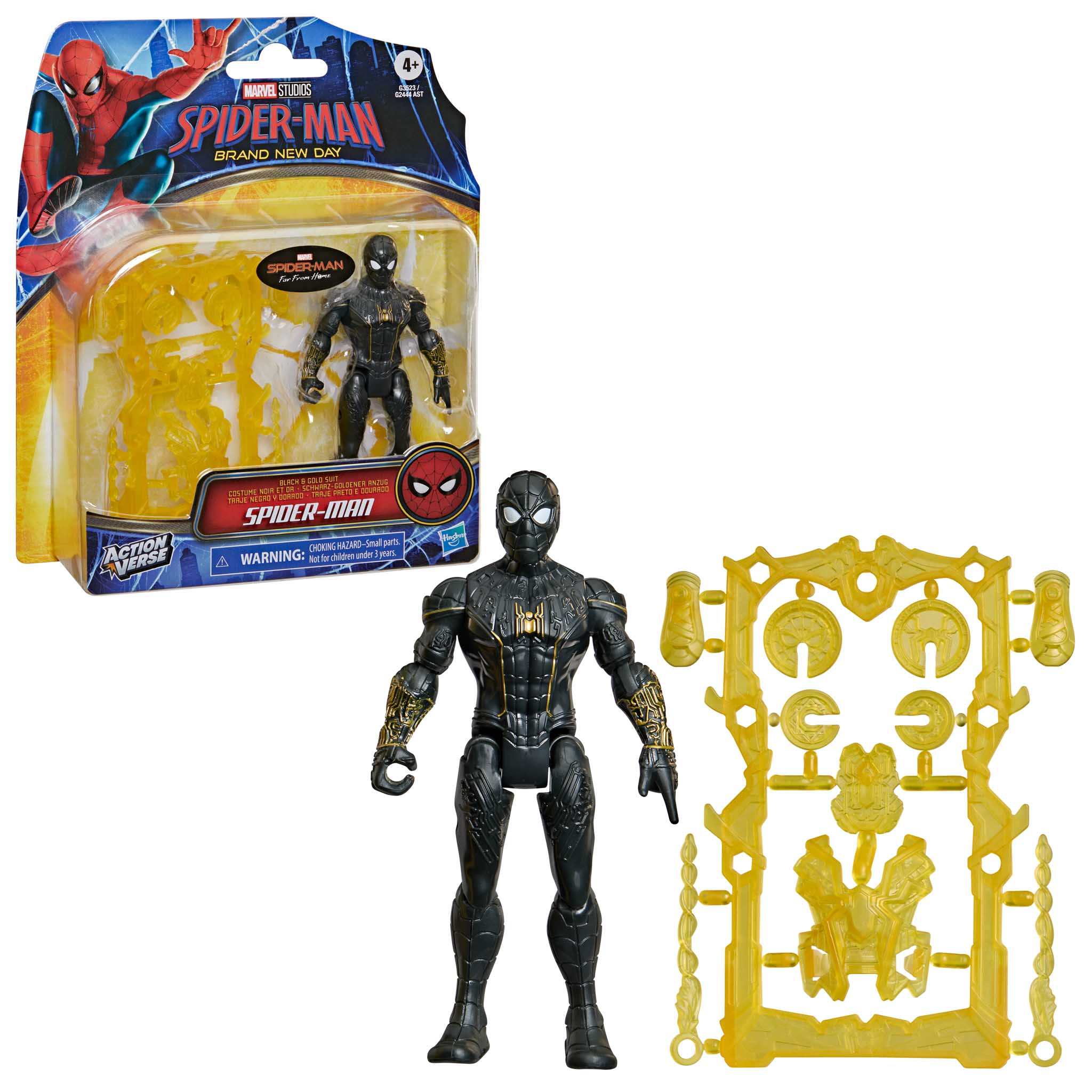 Marvel Spider-Man Brand New Day ActionVerse Black & Gold Suit Spider-Man Figure
