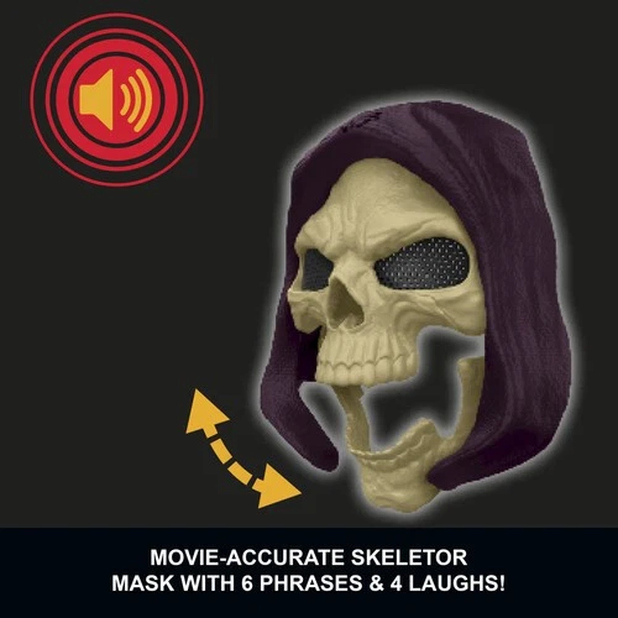 Masters of the Universe Skeletor Roleplay Mask with Sounds and Lights