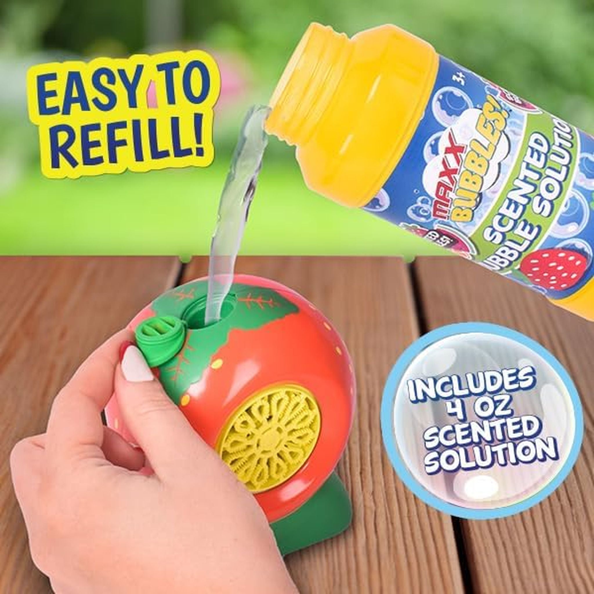 Maxx Bubbles Mini Fruit Bubbler Assorted Styles - Toyworld Australia
