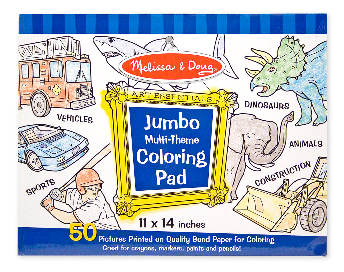 Melissa & Doug Jumbo Coloring Pad Blue