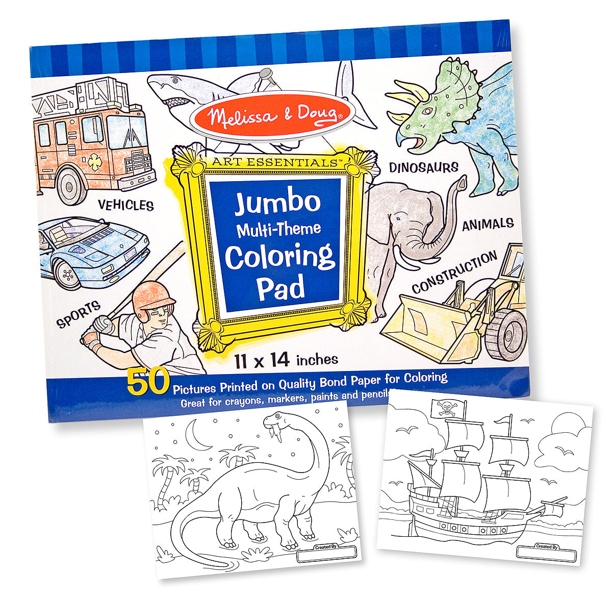 Melissa & Doug Jumbo Coloring Pad Blue