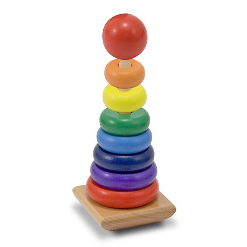 Melissa & Doug - Classic Toy Rainbow Stacker - Toyworld Aus