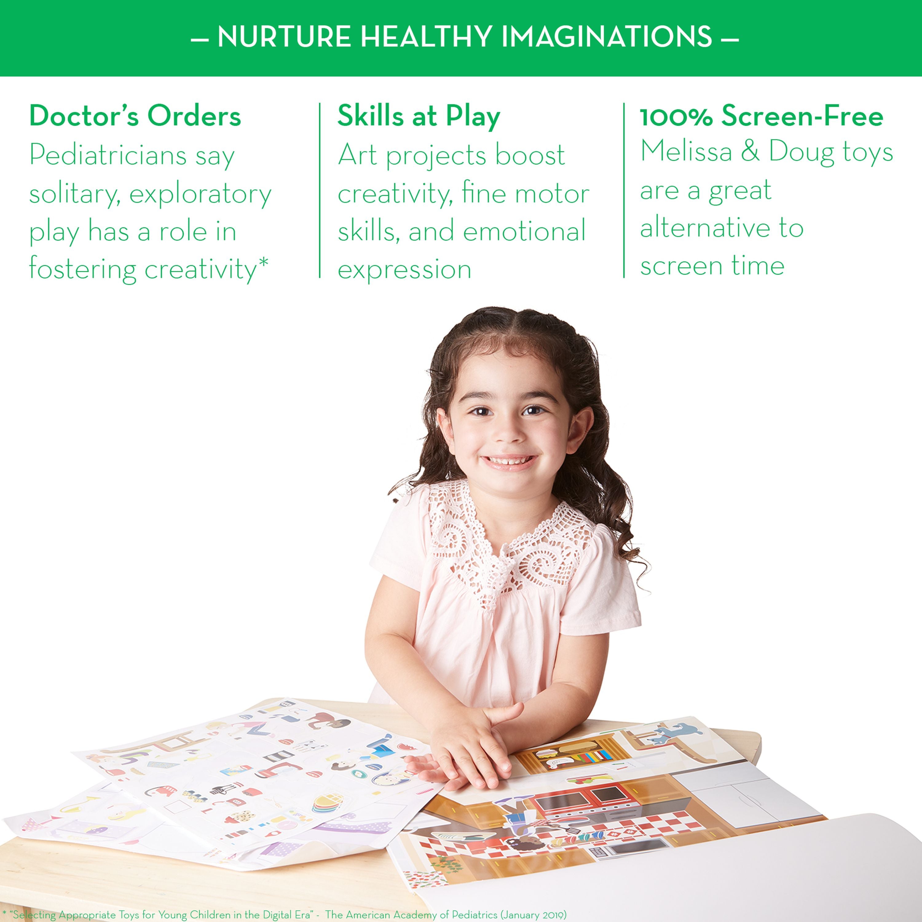 Melissa & Doug Reusable Sticker Pad - Play House