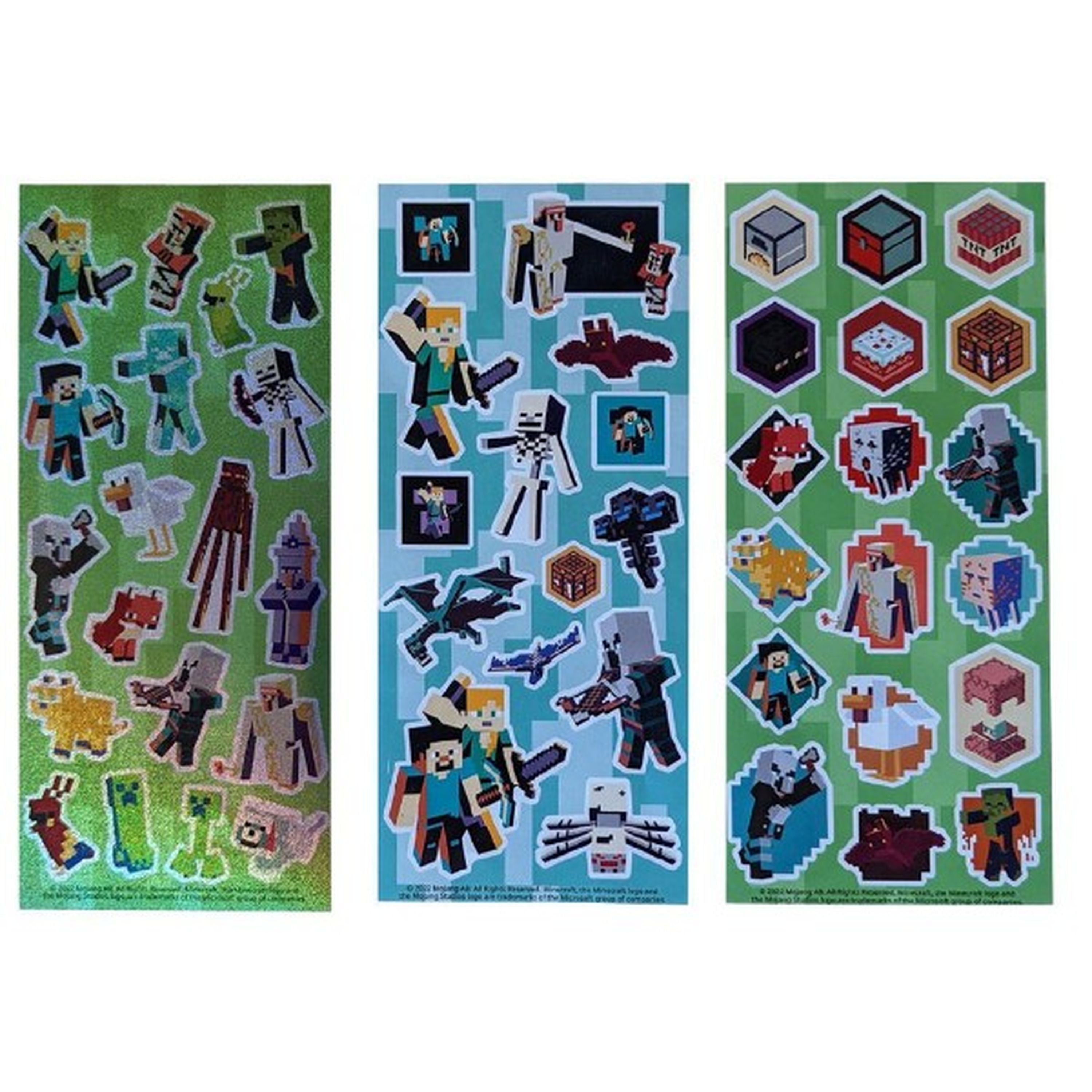 Minecraft Holographic Stickers 3 Pack