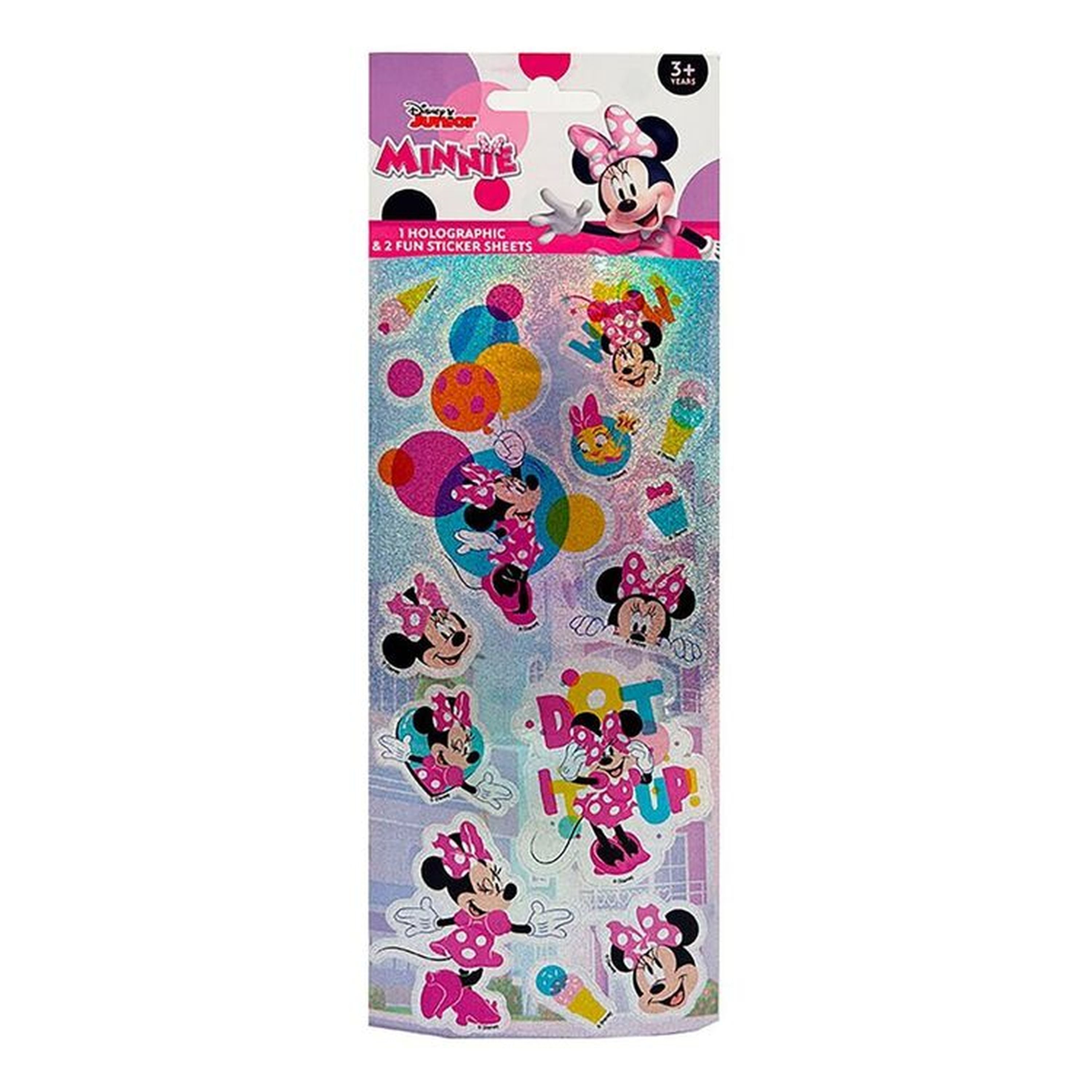 Minnie Mouse Holographic Stickers 3 Pack