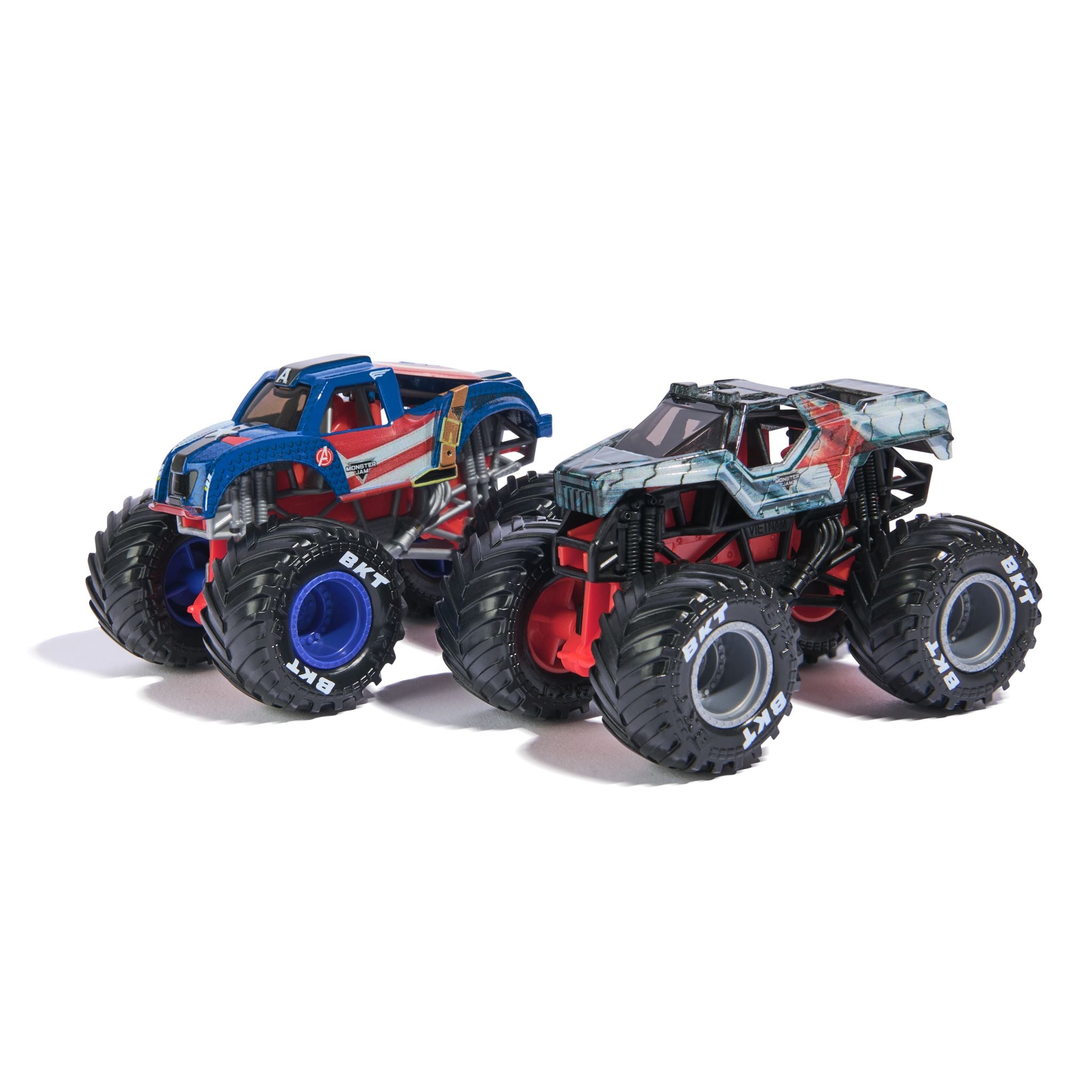 Monster Jam 1:64 Marvel 2 Pack - Captain America vs Winter Soldier