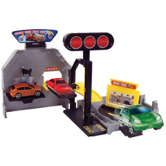 MOTOR MAX MINI TRANSFORMING PLAYSET WITH CAR ASSORTED STYLES