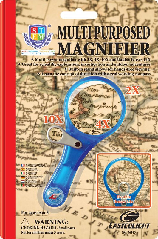 STEM University Multipurpose Magnifier With Compass - Toyworld Australia