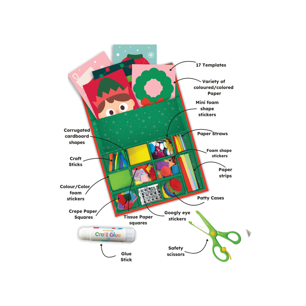My Creative Box - Christmas Collage Sensory Activity Box
