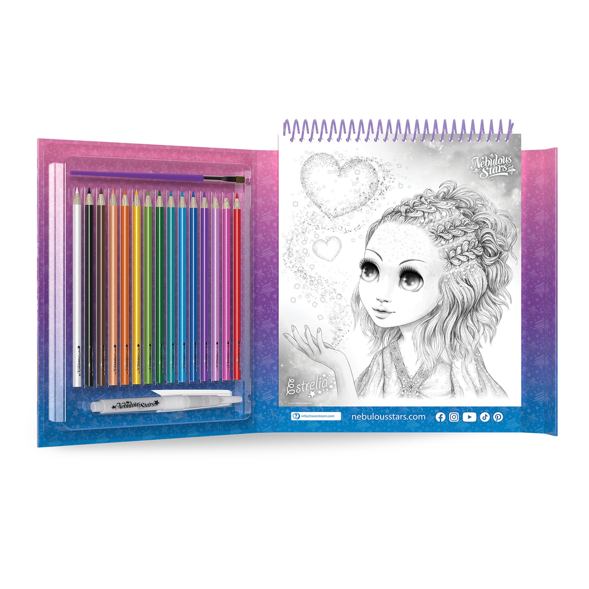 Nebulous Stars Watercoloring Book Set