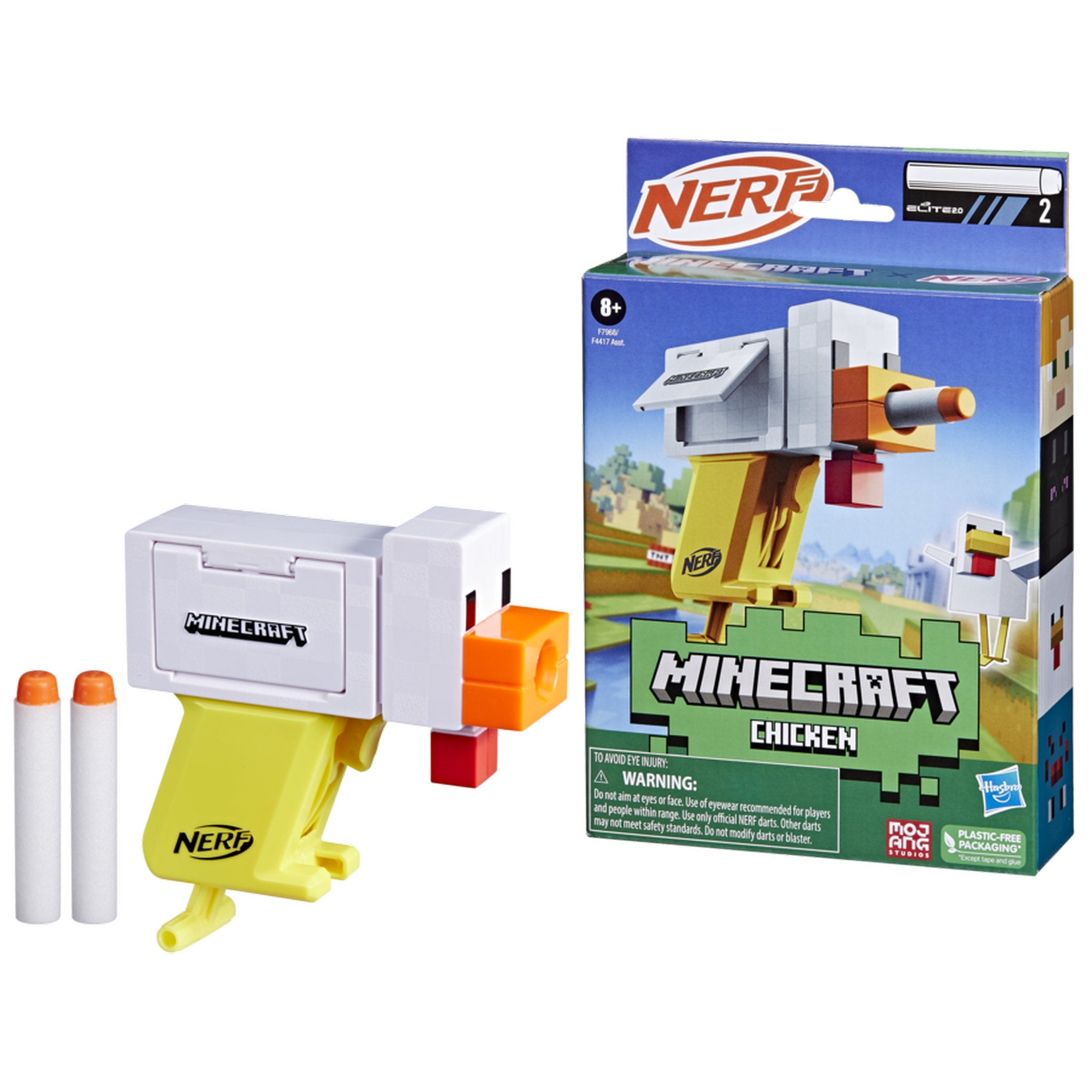 NERF Microshots Minecraft -Chicken - Toyworld Australia