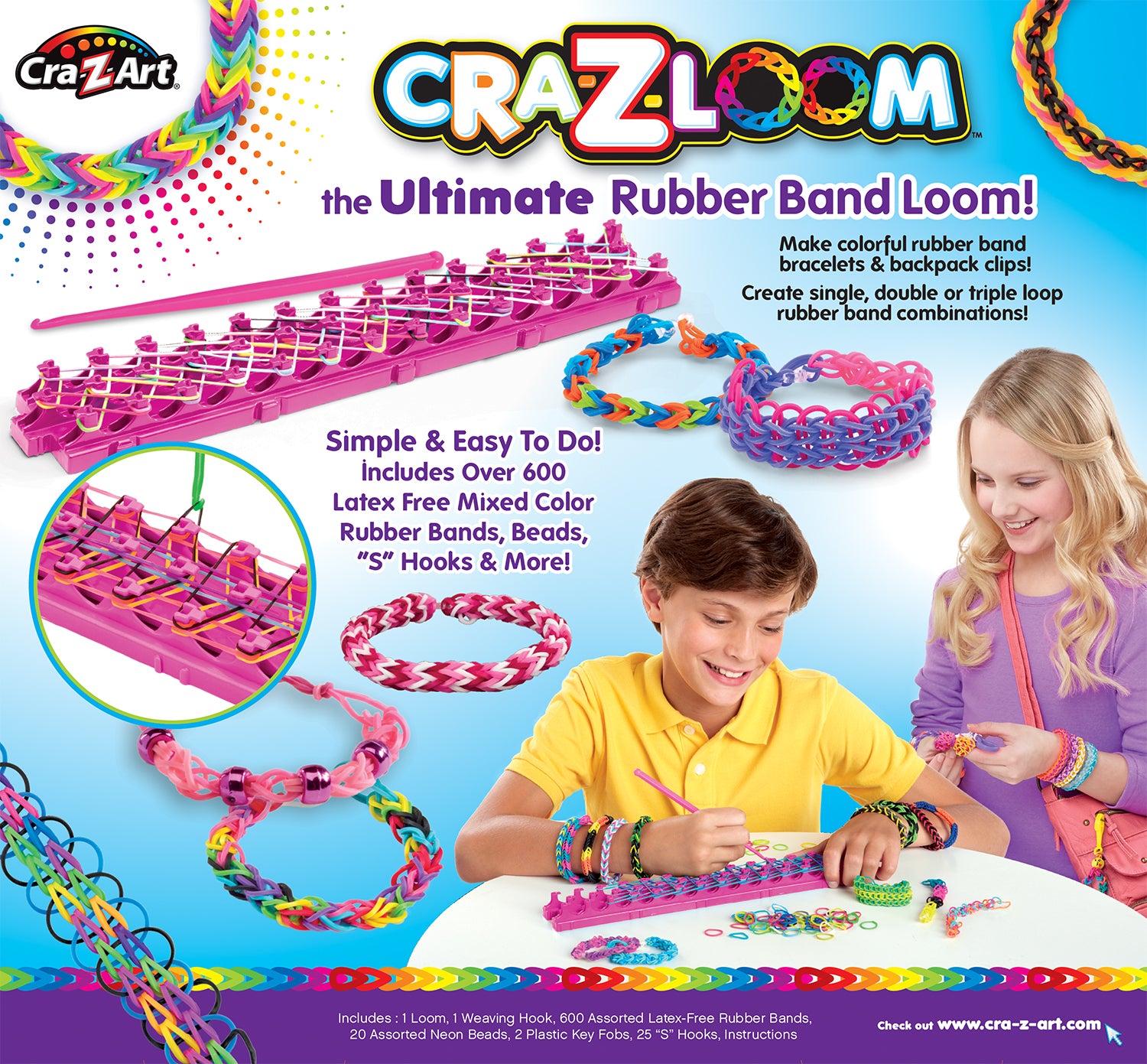 Cra-Z-Loom The Ultimate Rubber Band Loom