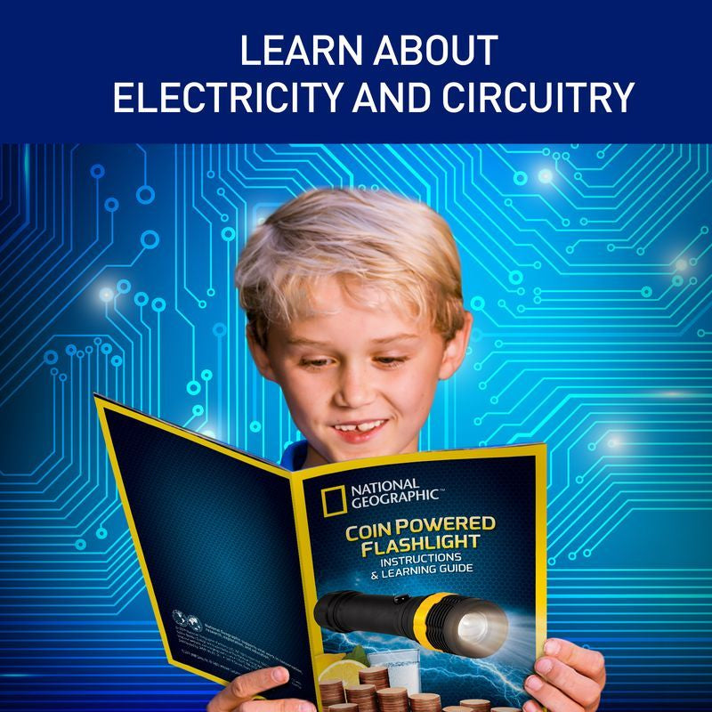 National Geographic Tech Lab Coin Powered Flashlight