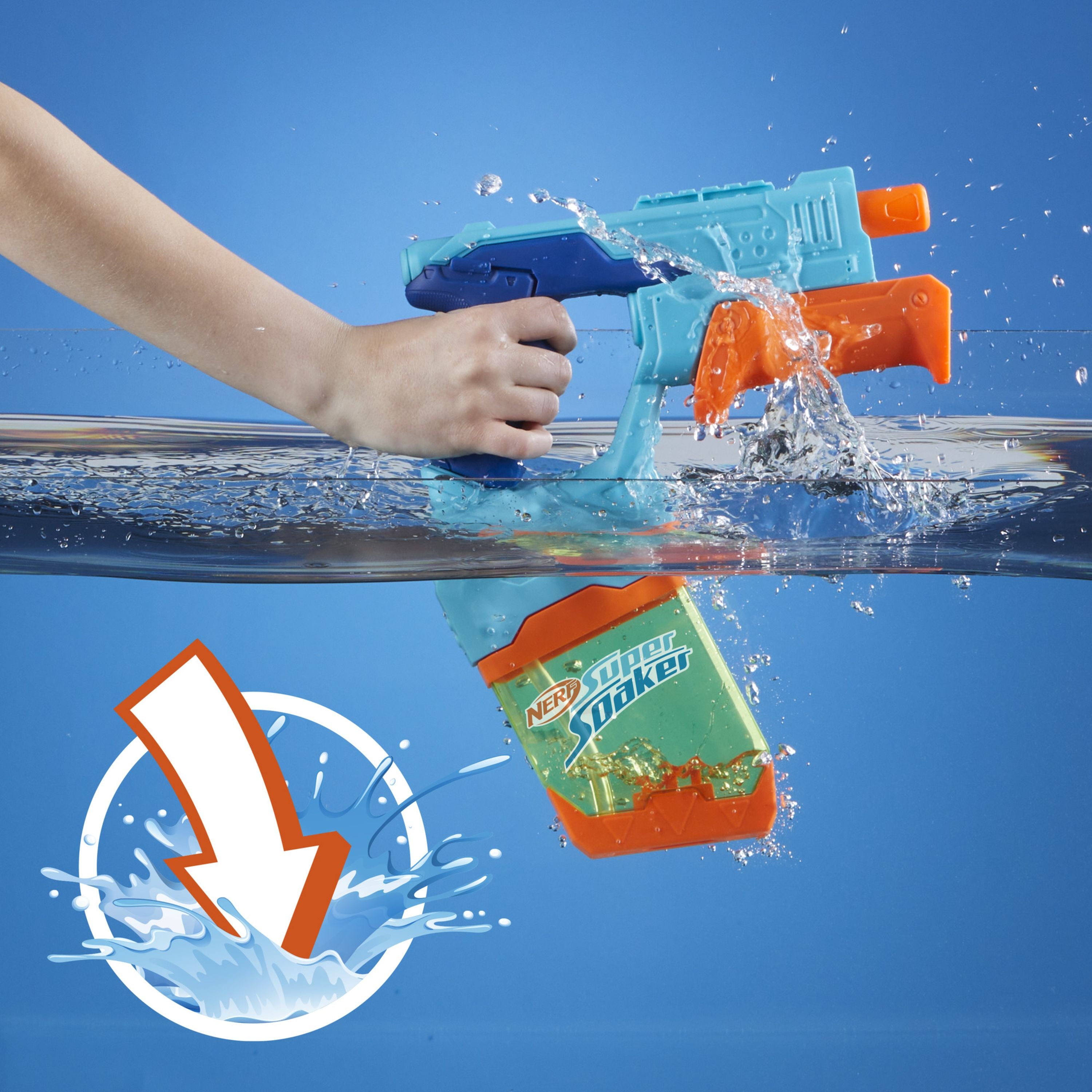NERF Super Soaker Dunk-Fill 2 Pack Water Blaster