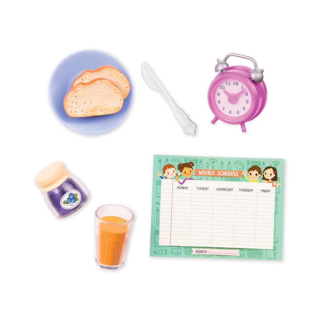 OUR GENERATION FASHION ACCESSORIES HAPPY BREAKFAST SET