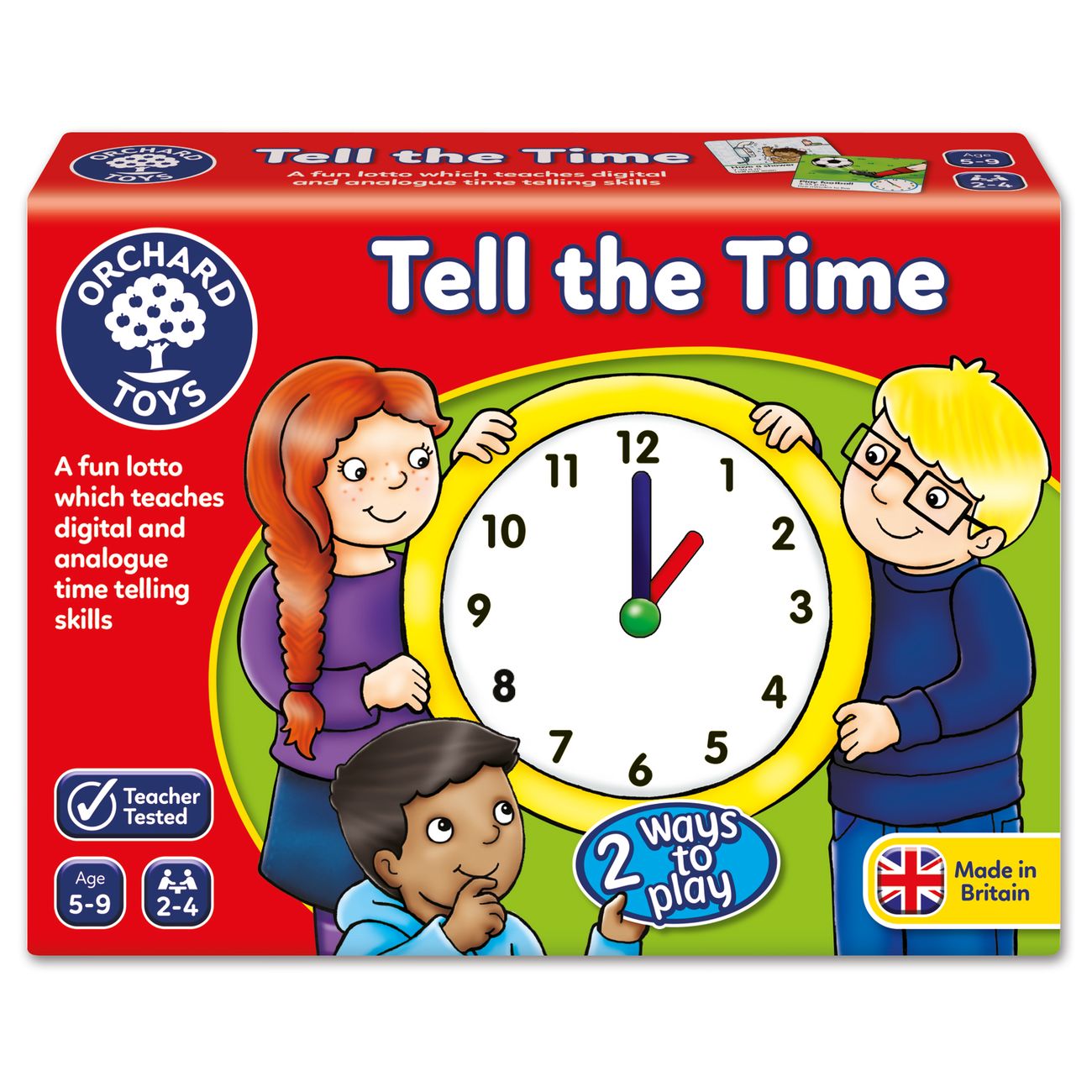 Orchard Toys Tell The Time Lotto Game