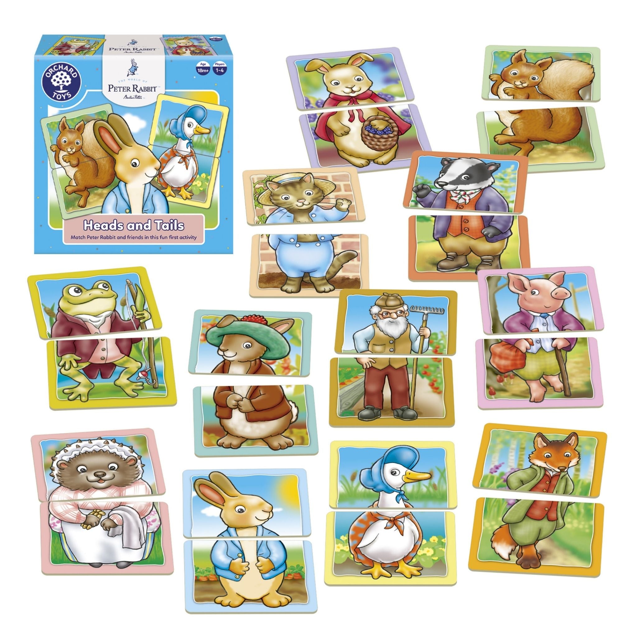 Orchard Toys Peter Rabbit - Heads & Tails Game