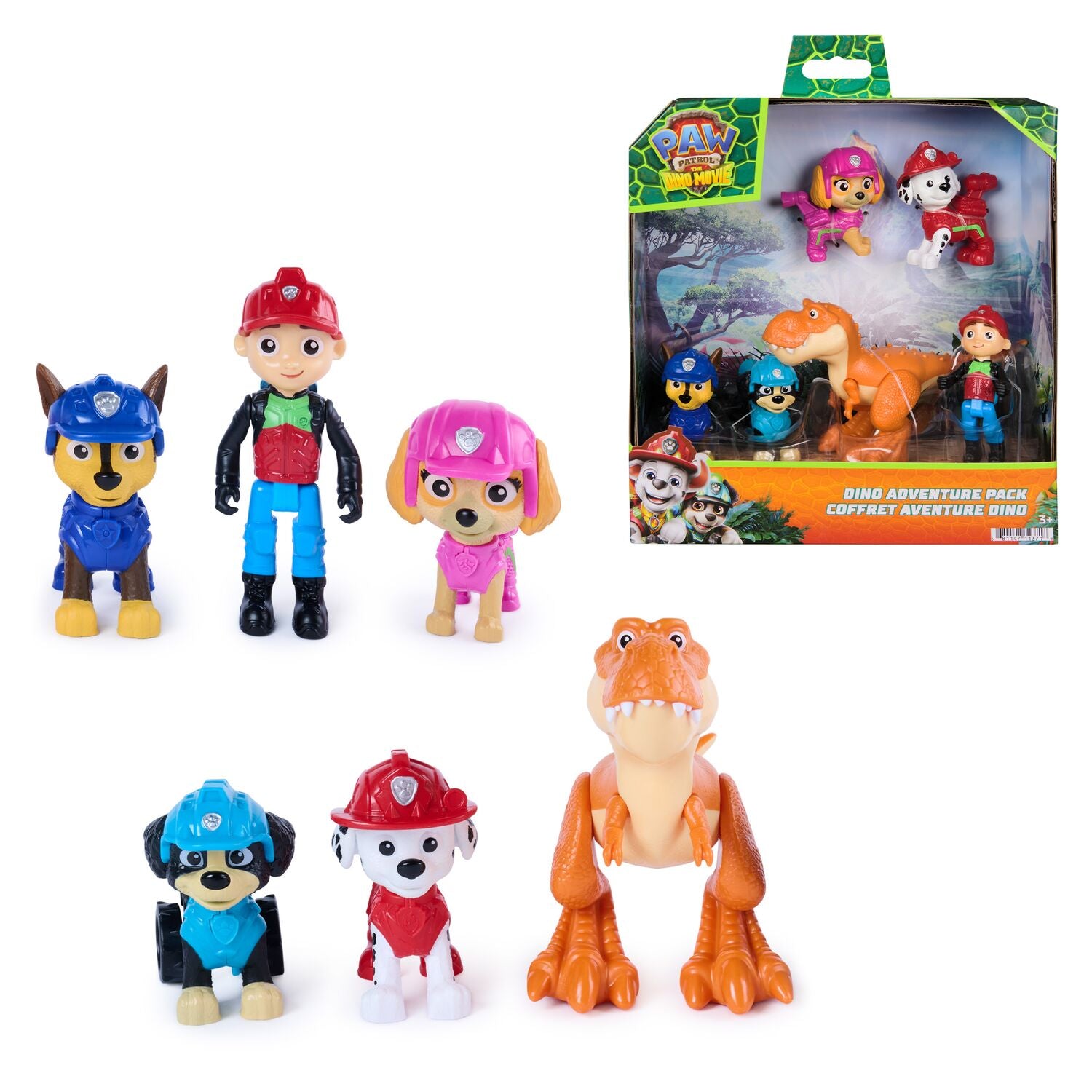 PAW Patrol The Dino Movie Dino Adventure Figure Pack