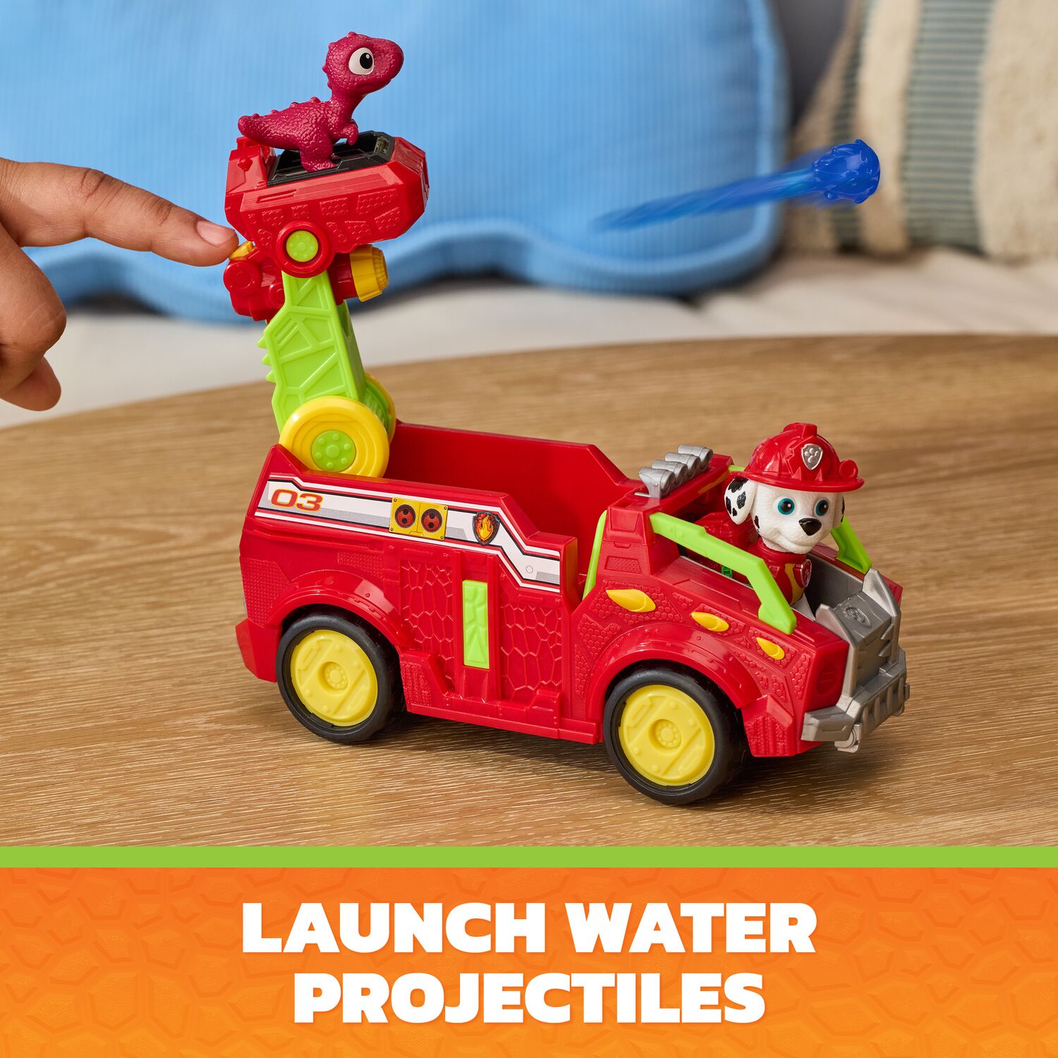 PAW Patrol The Dino Movie Marshall Dino Rescue Fire Truck