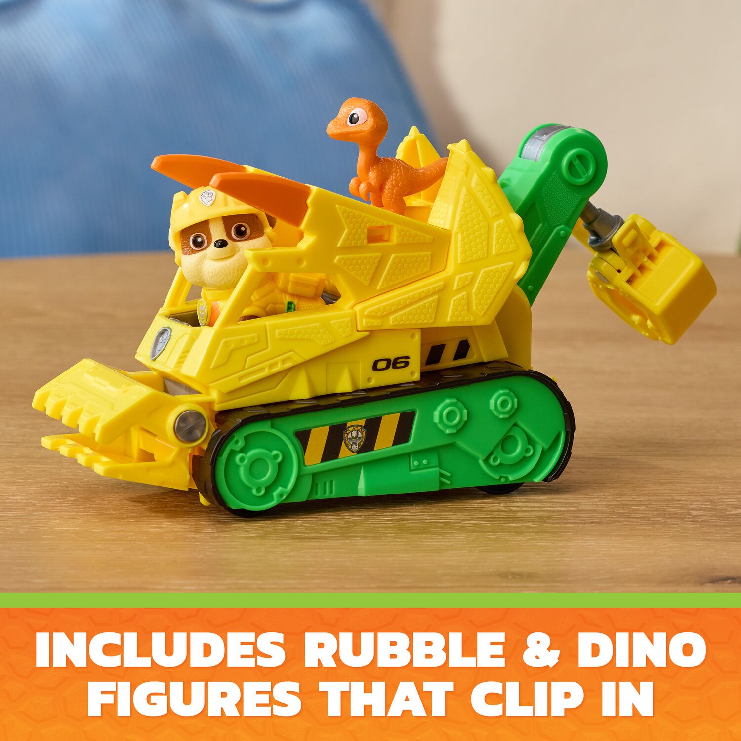 PAW Patrol The Dino Movie Rubble Dino Rescue Bulldozer
