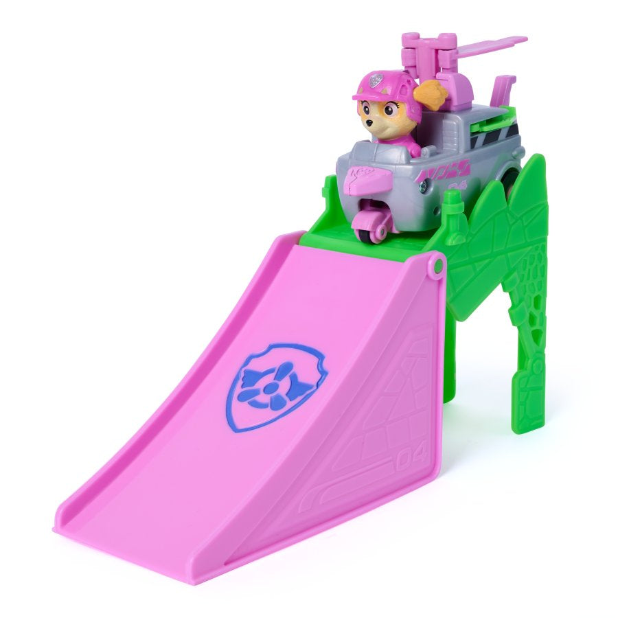 PAW Patrol The Dino Movie Skye Pup Squad Jump Shift Flip Racers