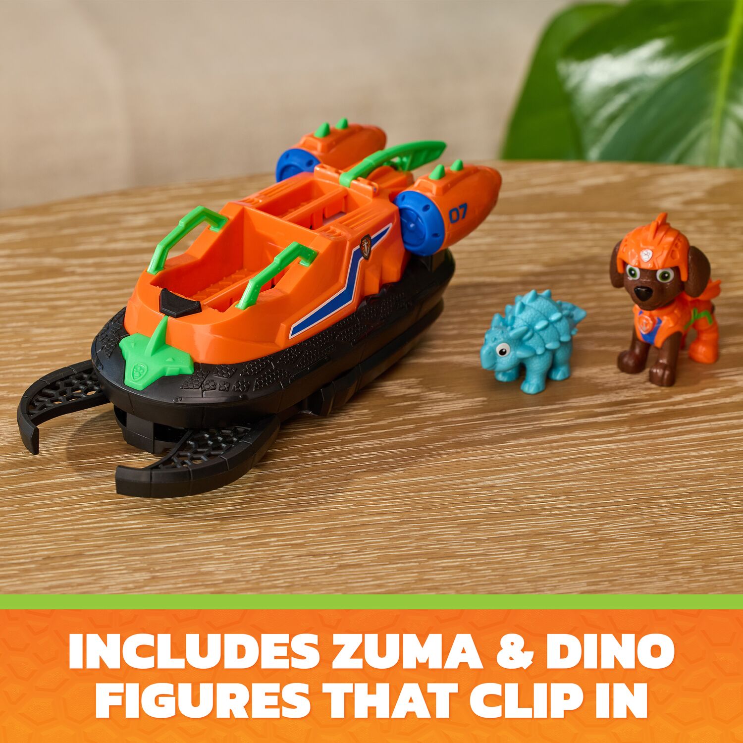 PAW Patrol The Dino Movie Zuma Dino Rescue Hovercraft