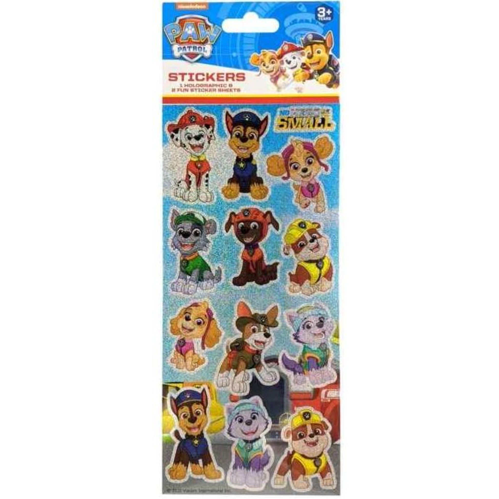 PAW Patrol Holographic Sticker 3 Pack - Toyworld Australia