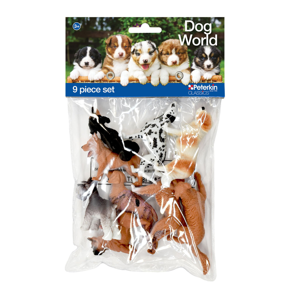 Peterkin Classics Hundewelt – 9-teiliges Set Mit Hunderassen | Spielzeug Ab 3 Jahre