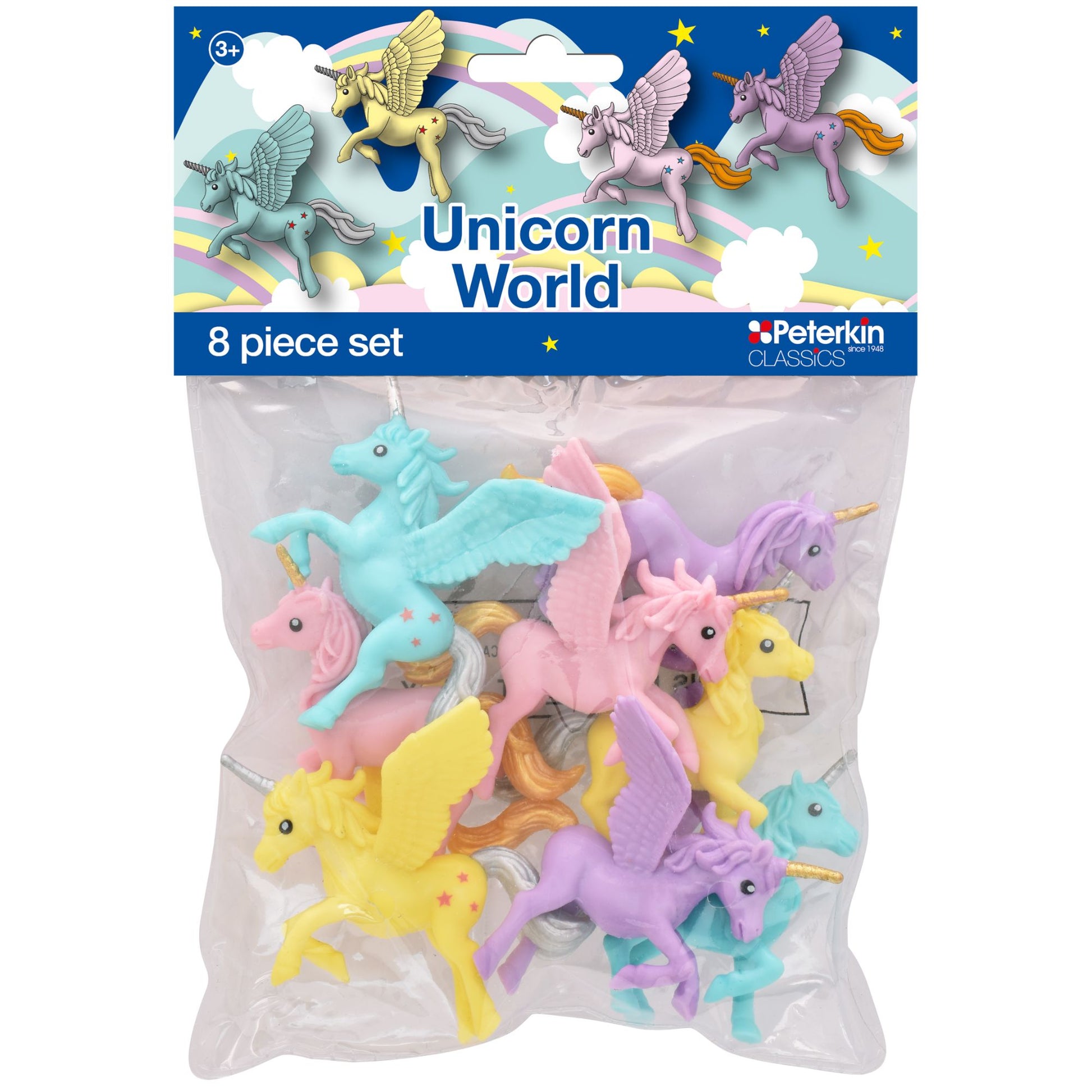 Peterkin Classics Unicorn World 8 Piece Figure Set - Toyworld Australia