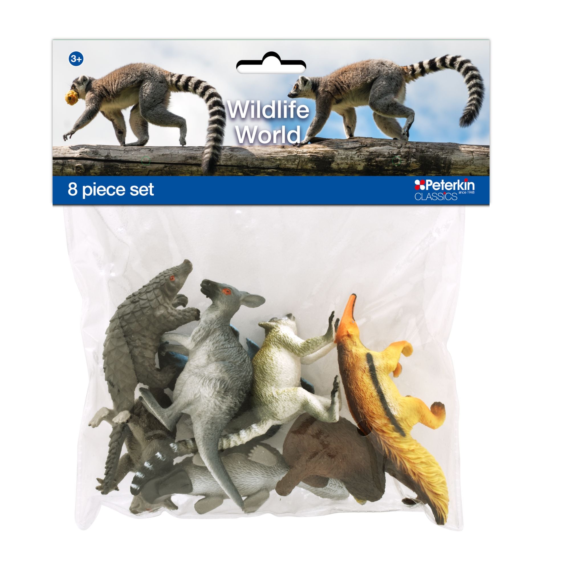 Peterkin Classics Wildlife World 8 Piece Figure Set