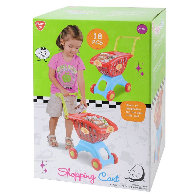 Playgo Toys Shopping Cart 18 Piece