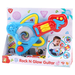 PLAYGO TOYS ENT. LTD. BATTERY OPERATED ROCK N GLOW GUITAR