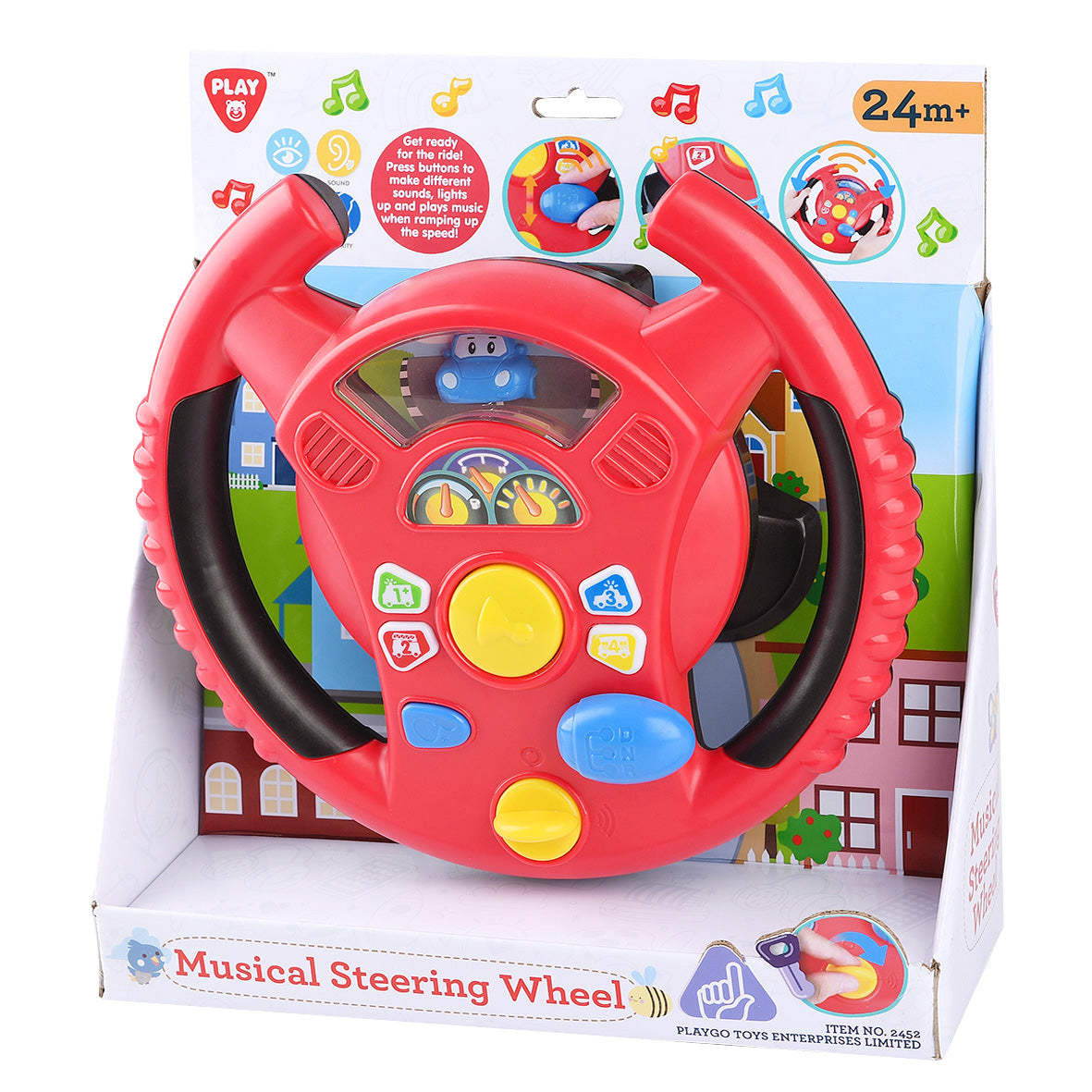 Playgo Toys Musical Steering Wheel - Toyworld Australia