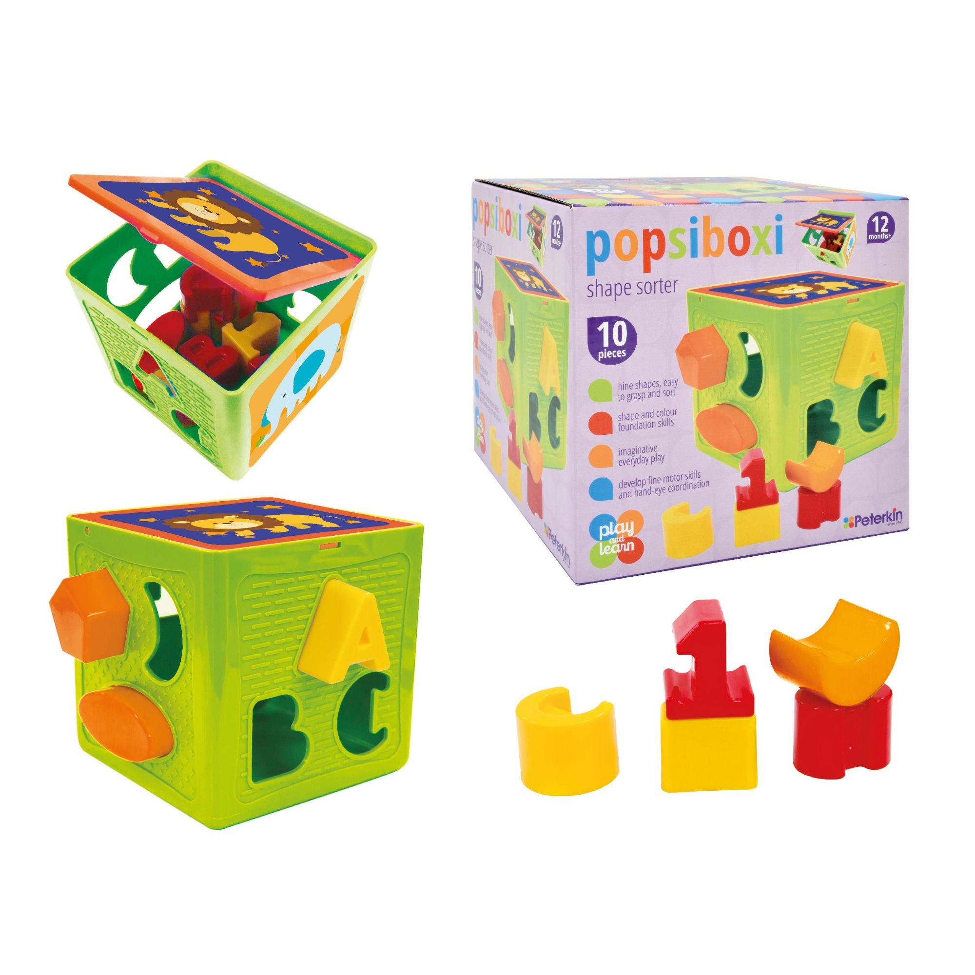 Play And Learn Popsiboxi Shape Sorter
