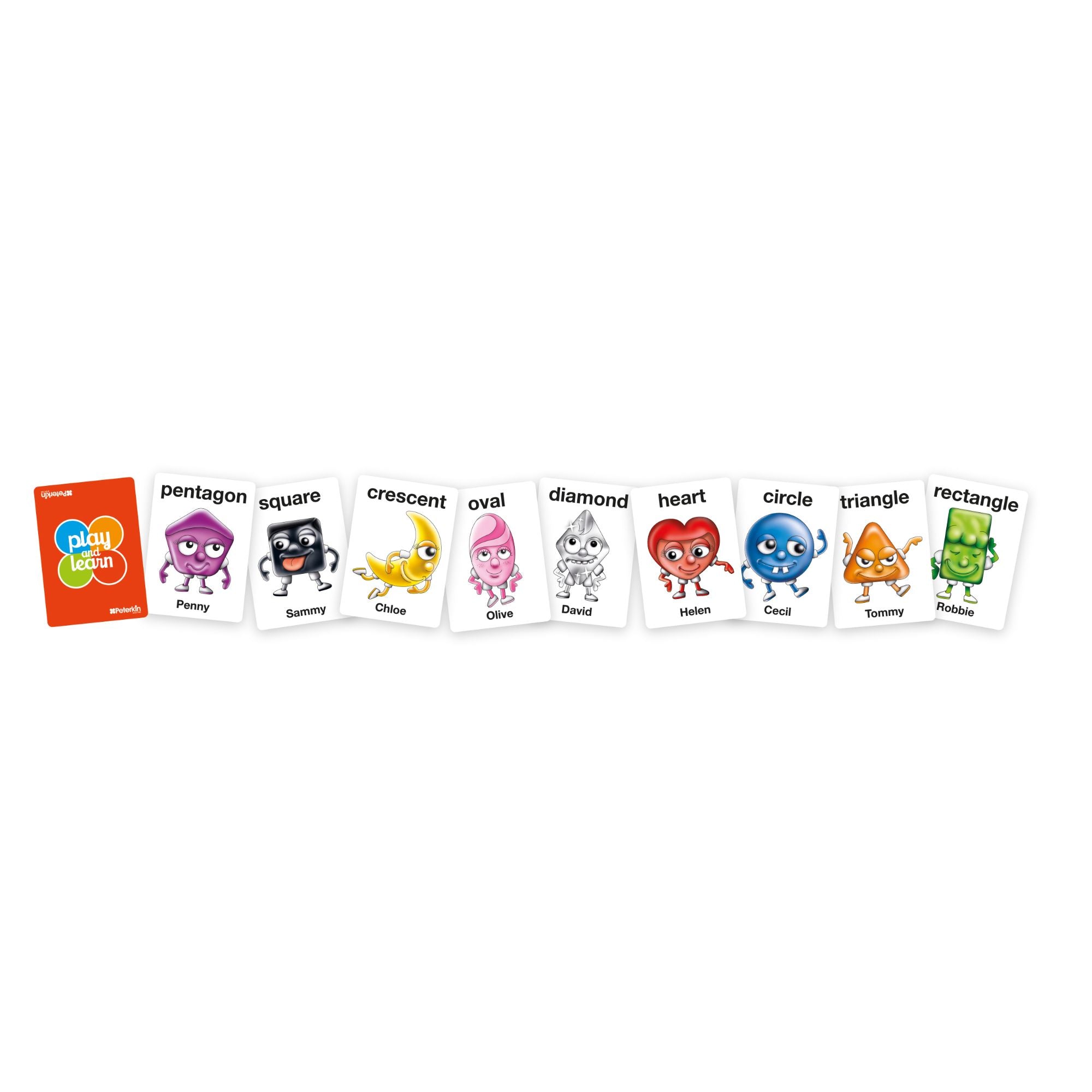 Play And Learn Shape Snap Card Game