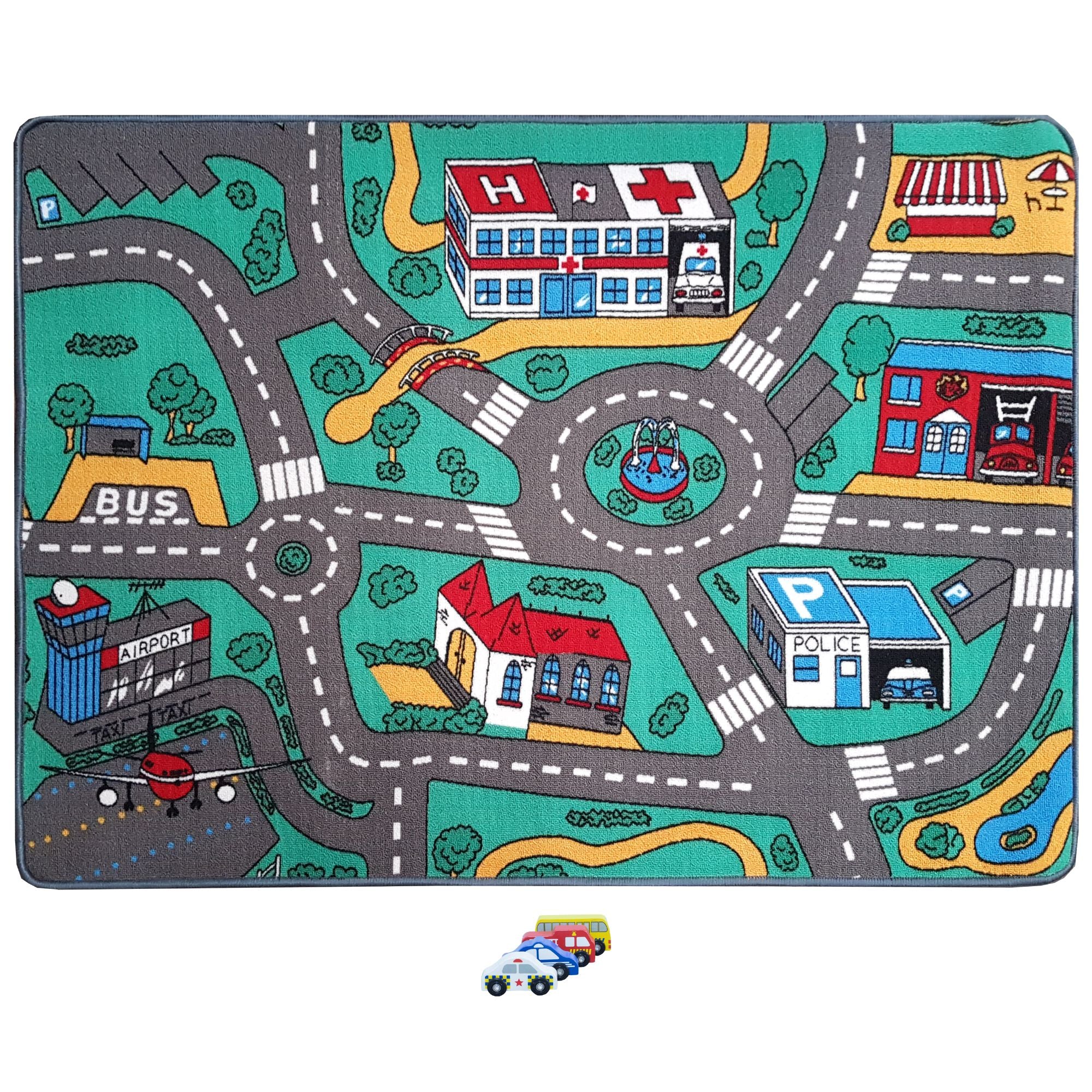 Play Zone Mats Big City 133X100cm Playmat