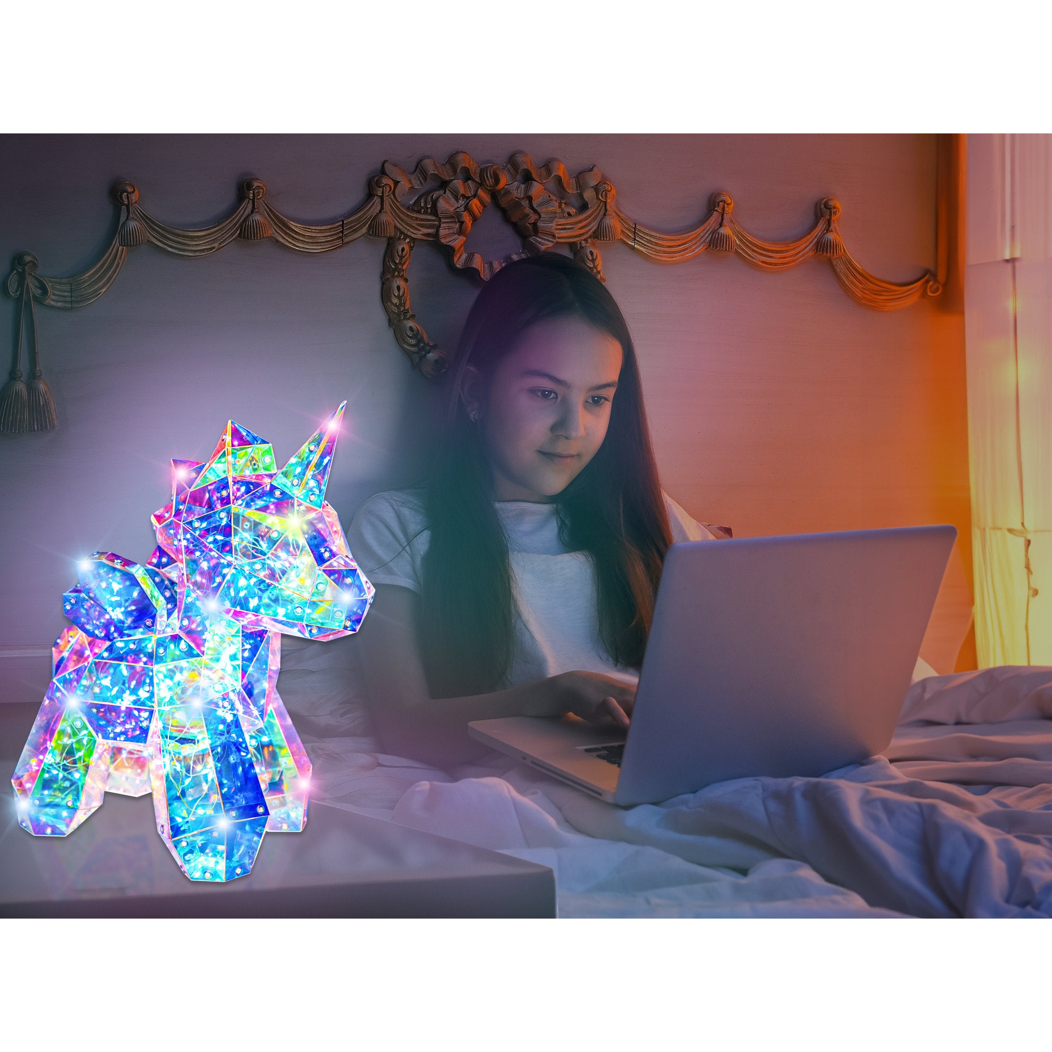 Prismic Unicorn Lantern 3D Puzzle