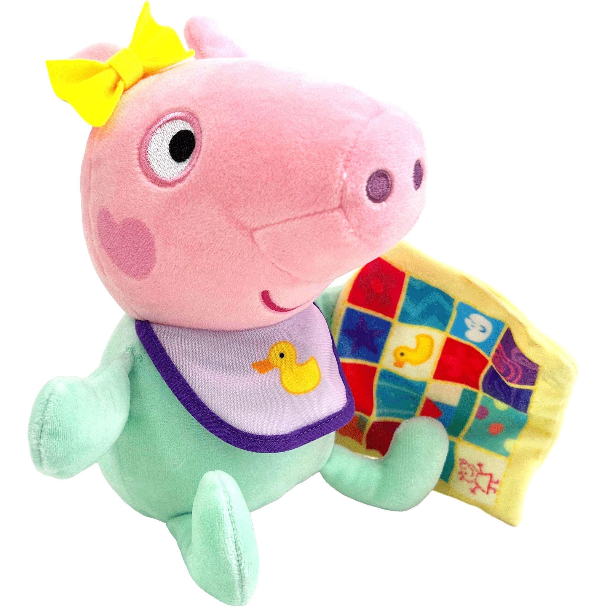 Peppa Pig Evie 20cm Plush Toy With Blanket