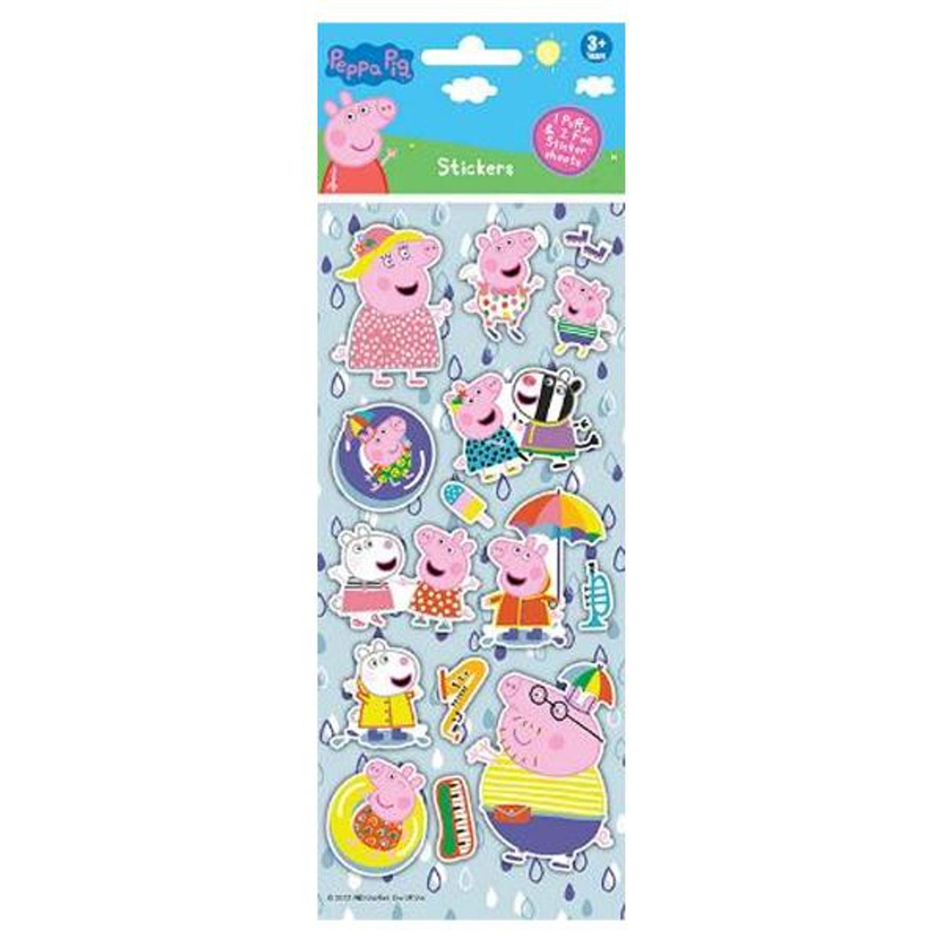 Pepper Pig Puffy Stickers 3 Pack