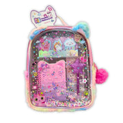 Creative Fun Cat Backpack Stationery Set