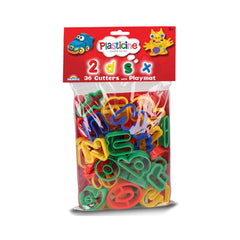 COLORIFIC PLASTICINE ALPHABET AND NUMBERS CUTTERS - Toyworld Aus