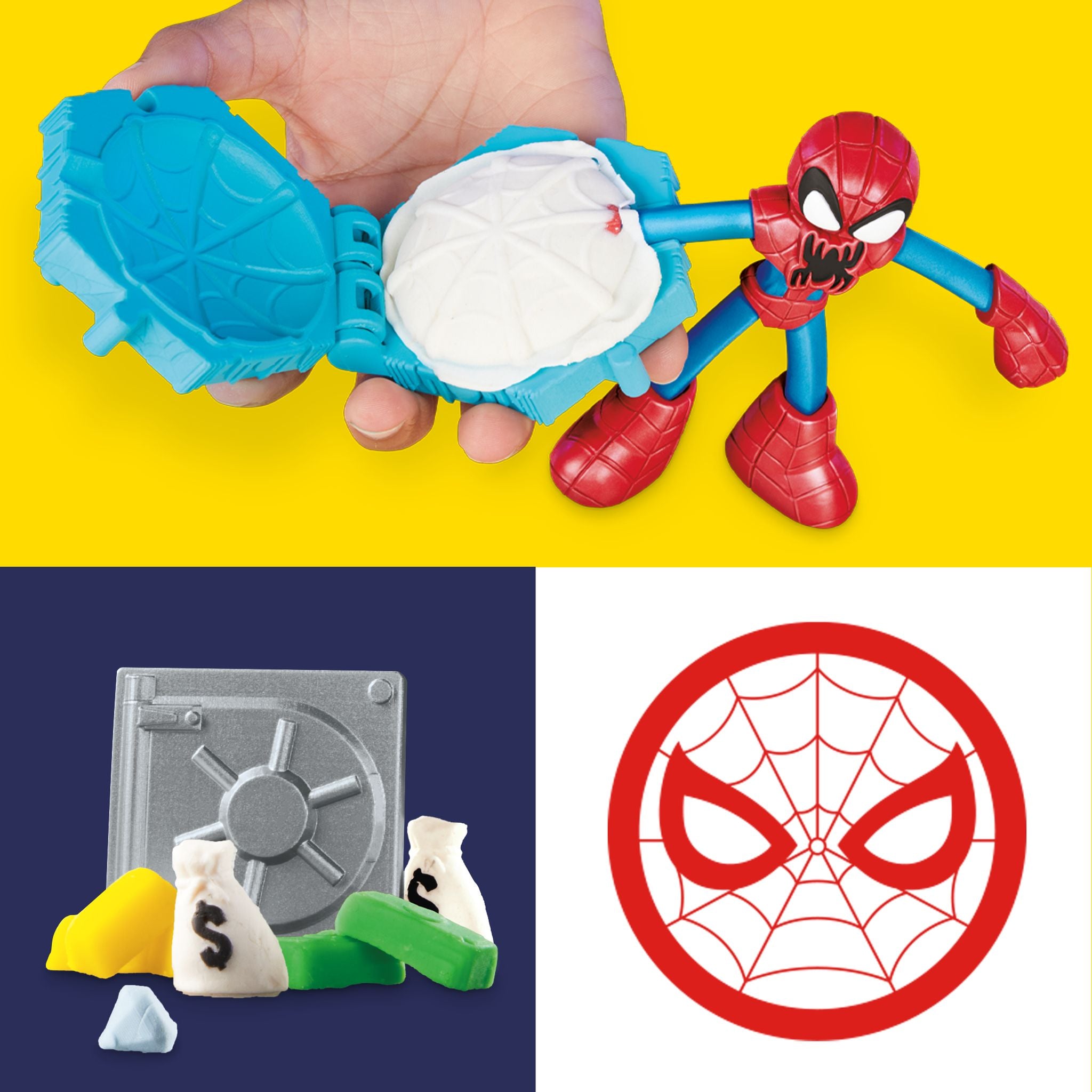 Play-Doh Spiderman Launch And Slice Battle